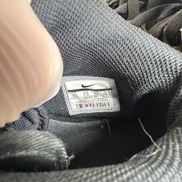 Nike‎ Air Force 1 Mid '07 Black Shoe Men's Size 8.5 315123-001 - Picture 7 of 8